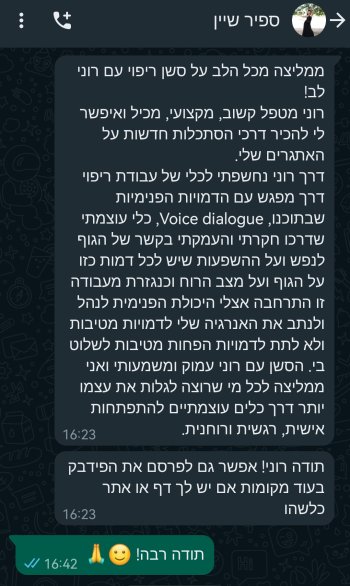 המלצה דמויות ספיר שיין